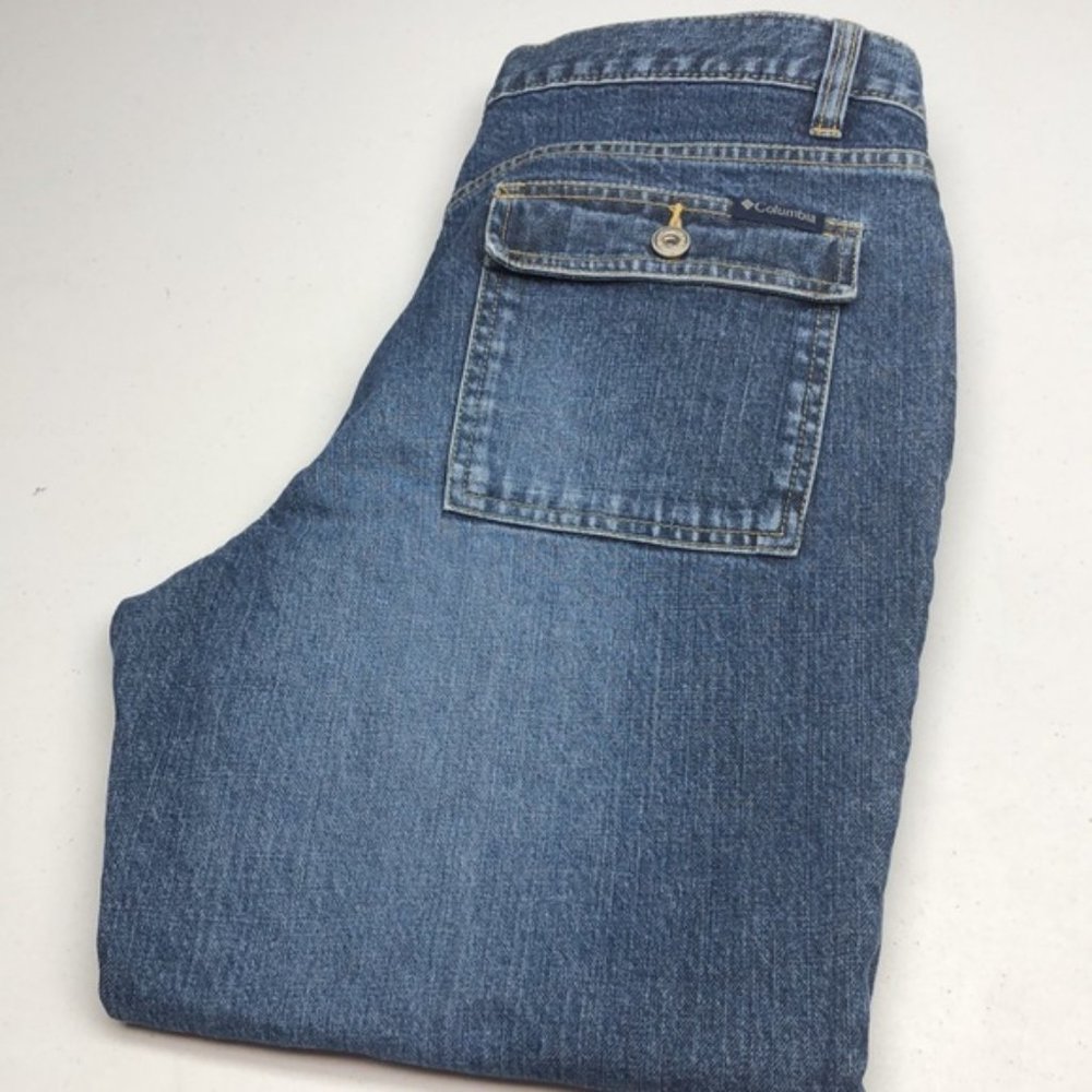 VINTAGE COLUMBIA DENIM CAPRIS 12/31x23 🦋